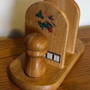 Lenox “Summer Terrace” Napkin Holder Salt & Pepper Shaker Vintage